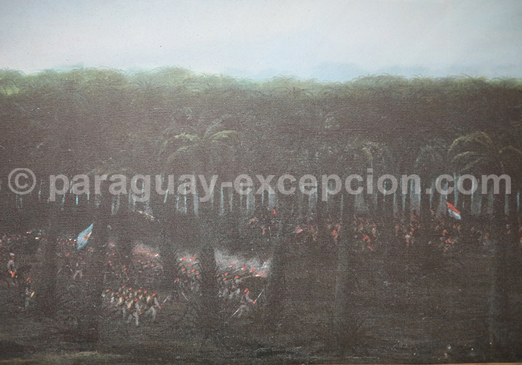 Bataille de Tuyuti, Republique del Paraguay. Candido Lopez