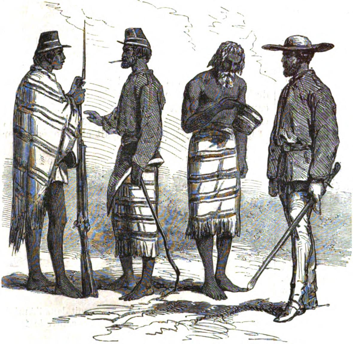Officiers et soldats paraguayens CC