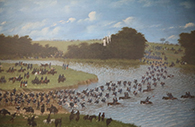 Passage du la rivière San Joaquin 1865, Province de Corrientes. Candido Lopez