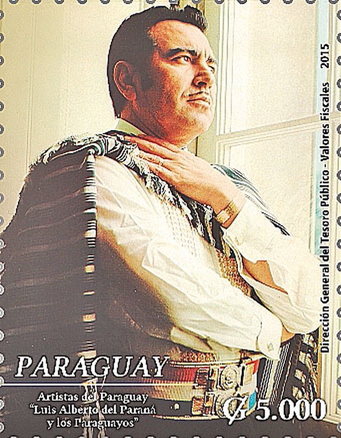 Luis alberto del parana cc estampilla paraguaya