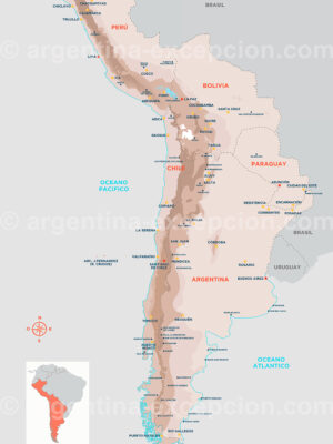 Carte 5 pays de nos agences Execpción